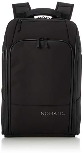 NOMATIC 20L Travel Backpack - Black, Expandable to 30L, Lightweight & Water-Resistant