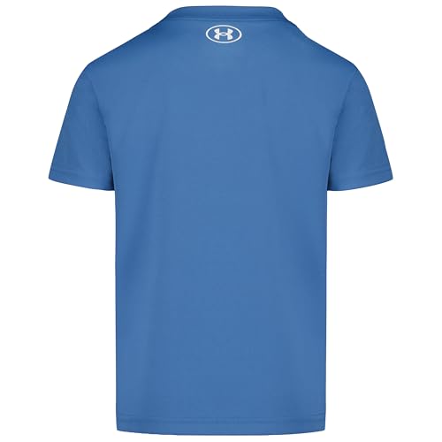 Under Armour Boys Logo Graphic T-Shirt - Aegean Blue, Relaxed Fit, 5