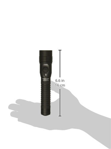 Rechargeable LED Flashlight without Charger - 700 Lumens, Black, Dual Switch