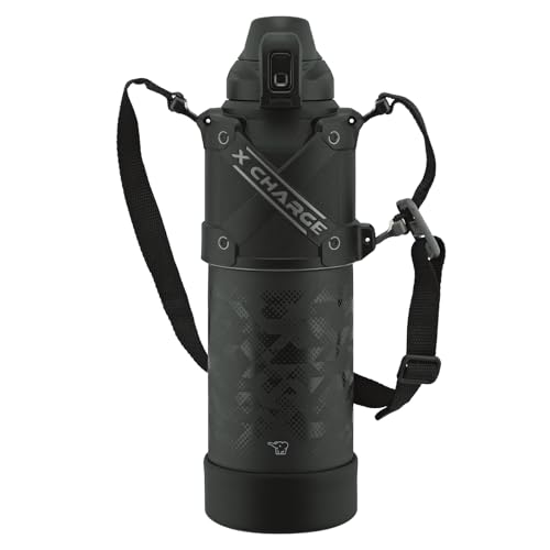 Zojirushi 1.5L Stainless Steel Children's Water Bottle Black - Impact-Resistant, Easy Care