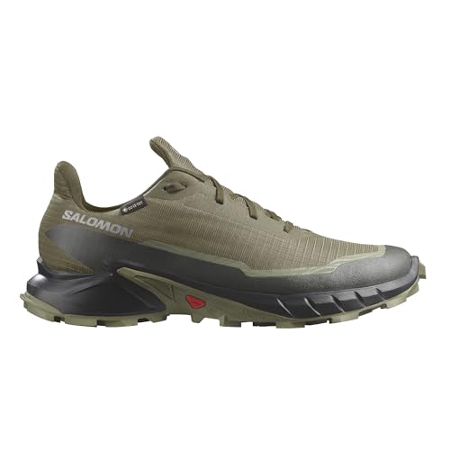Salomon Alphacross 5 Gore-TEX Trail Running Shoes Olive Night/Black/Deep Lichen Green Men’s