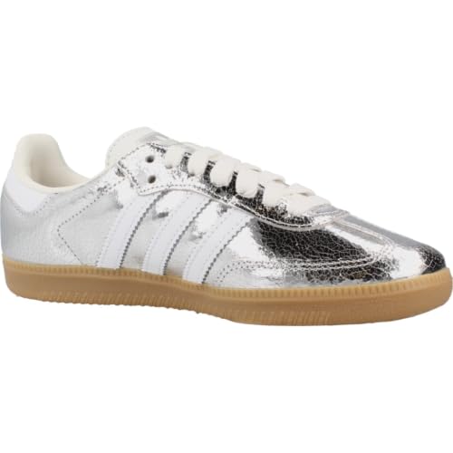 adidas Samba OG Women's Metallic Silver Sneakers Size 6.5
