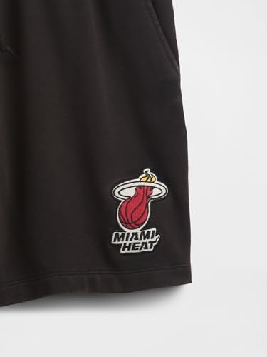Gap Men's NBA Fleece Athletic Shorts - Miami Heat Black, Medium