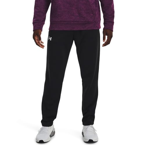 Under Armour Men's Armour Fleece Pants - Medium Black & White