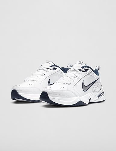 Nike Men's Air Monarch IV Cross Trainer 11X-Wide White Silver