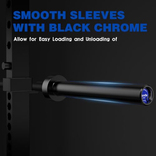 Black 6ft Olympic Barbell Bar 2-inch Standard Straight Weightlifting Bar
