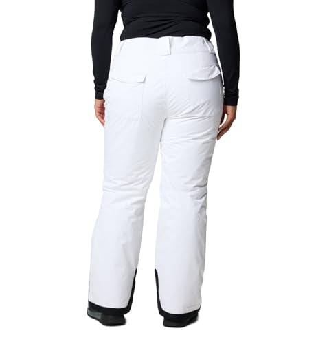 Columbia Bugaboo II Snow Pants - Large White Waterproof Insulated Women's Ski Trousers