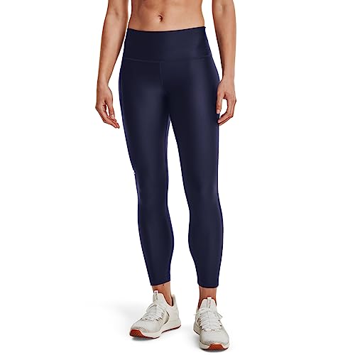 Under Armour Women's HeatGear High Waist Ankle Leggings - Small Midnight Navy/White