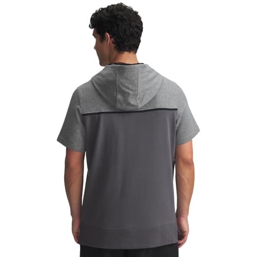 Under Armour Men's Utility Short Sleeve Hoodie XL Castlerock Black
