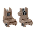 Magpul MBUS 3 Front & Rear Flip-Up Sights FDE Set | Lightweight, Durable, Picatinny Rail Compatible