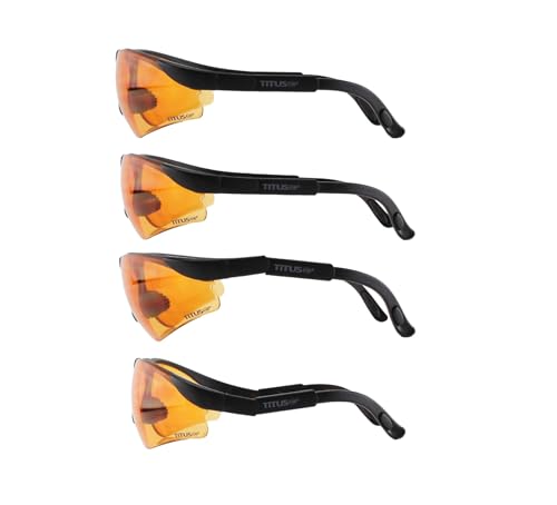 TITUS Professional Multi Lens Interchangeable Safety Glasses Set - Full Bundle with 8 Lenses