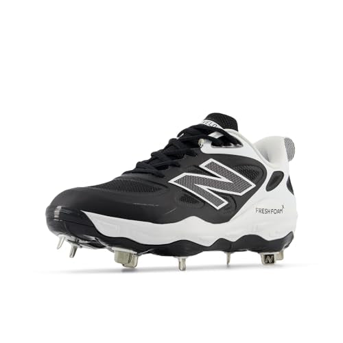 New Balance Women's Fresh Foam Velo V4 Softball Cleats - Black/White 8