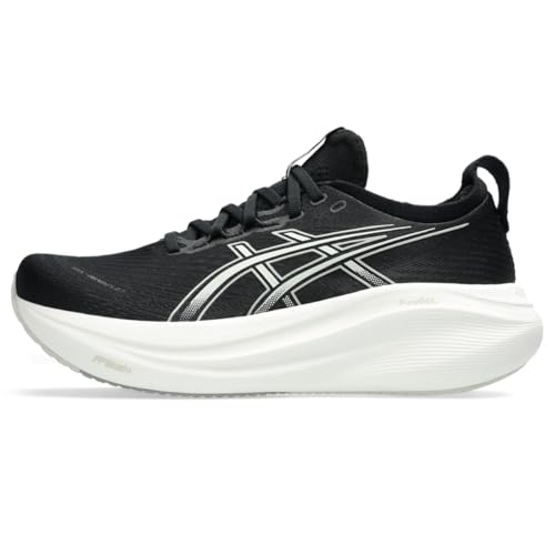 ASICS Women's Gel-Nimbus 27 Running Shoes - Black & Lake Grey, Size 8