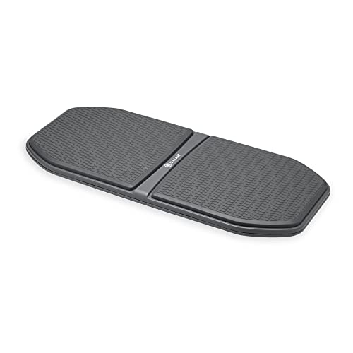 Gaiam Evolve Balance Board for Standing Desk - Grey/Black Anti-Fatigue Wobble Board for Office & Home