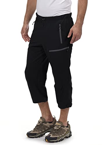 Men's Quick Dry Cargo Capris Pants for Hiking & Outdoor Activities