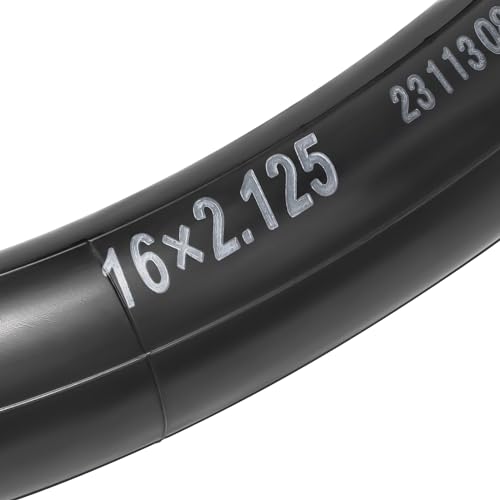 16x2.125 Bike Inner Tube with Bent Valve Stem - Compatible with 16 Inch Bikes, Electric Bicycles, Motorcycles, Kids Bikes - 2 Pack