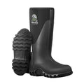 Men's Waterproof Rubber Muck Boots 6mm Neoprene - Black, TerraTrax