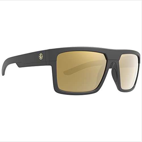 Leupold Becnara Polarized Performance Sunglasses - Matte Black Frame, Bronze Mirror Lenses