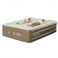 17.7in Queen Inflatable Air Mattress with Rechargeable Pump, Portable Blow-up Bed