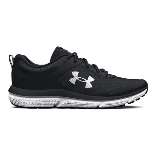 Under Armour Women's Charged Assert 10 Running Shoes - Black/White, Size 7.5