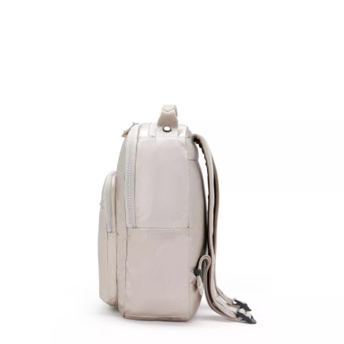Kipling Women's Seoul Small Tablet Backpack - Metallic Glow, Durable, Padded Straps