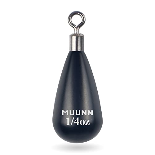Matte Black Tungsten Drop Shot Weights 3/64oz - 5 Pack with Rotating Round Eye