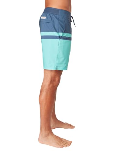 Fair Harbor Ozone Men's 10" BreezeKnit Swim Trunks - Quick Dry, Performance, Medium Jade