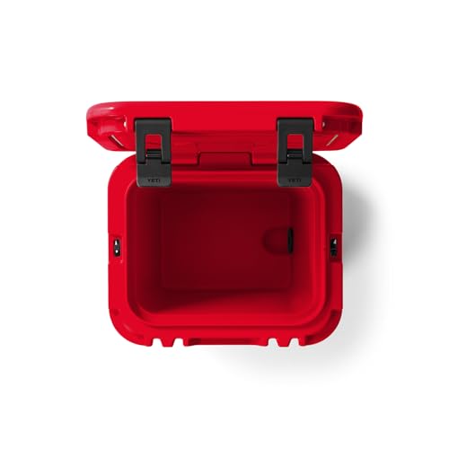 YETI Roadie 24 2.0 Hard Cooler Rescue Red with DoubleDuty Strap & Drain Plug