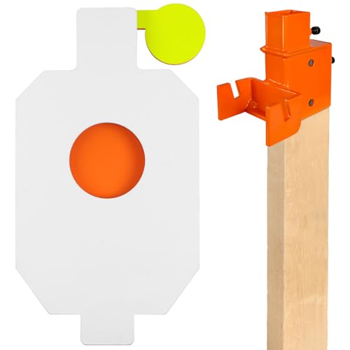 Highwild 12x20 AR500 Steel Shooting Target with Reactive Paddles & Mounting Bracket