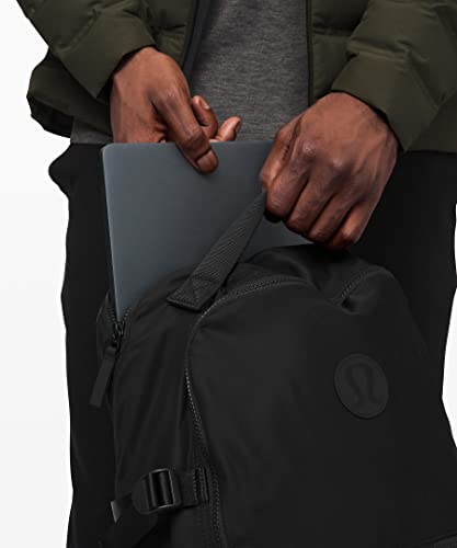 Water-Repellent Nylon Laptop & Gym Backpack - Black, 17x11x7 Inches (Variation: Black)