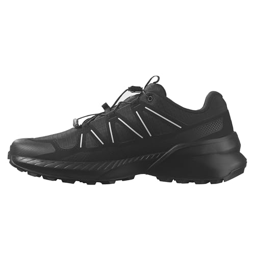 Salomon Men’s Speedcross Peak Trail Running Shoes - 10 / Black/Black/Glacier Gray