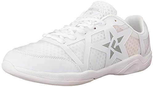 Rebel Athletic Ruthless Cheer Shoe - White 7.5 - Flexible & Supportive