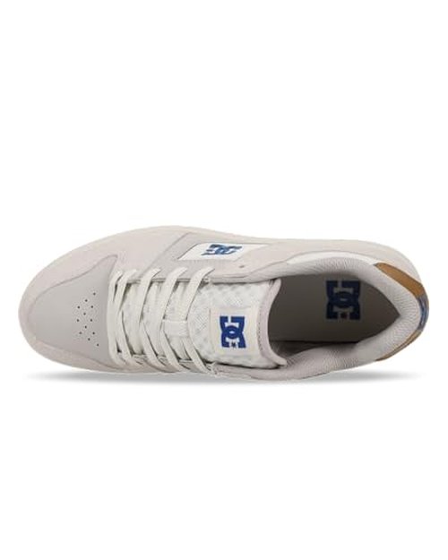 DC Men's Manteca 4 Skate Shoe, TAN/Blue/Gum, 12