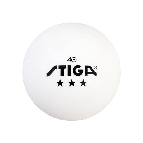 STIGA 3-Star Table Tennis Balls 144 Pack - White, Regulation Size & USATT Approved