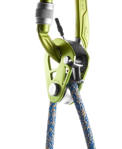 Edelrid Spoc Pulley with Backstop - Lightweight Climbing Pulley for Ropes 7-11mm - Oasis Variation