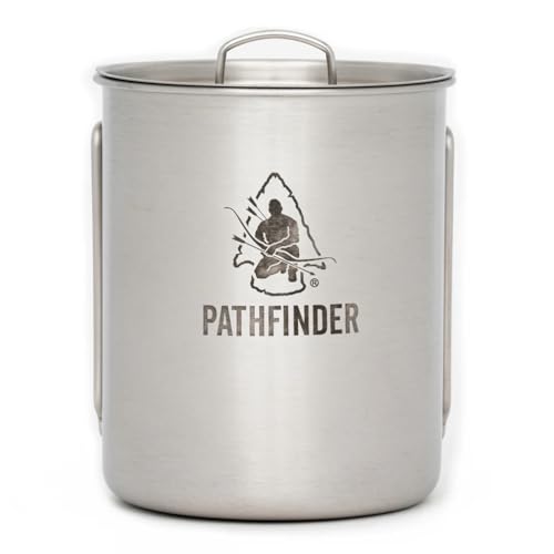 32oz Stainless Steel Water Bottle with Cup & Stove Set for Camping