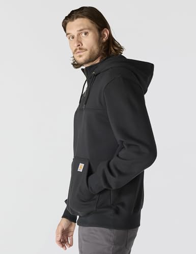 Carhartt Men's Paxton 1/4-Zip Sweatshirt - Large Black Workwear
