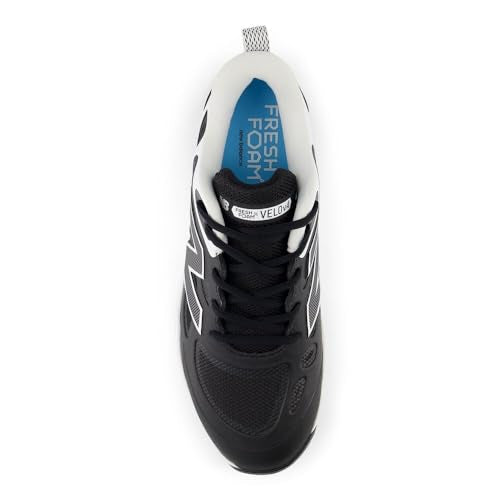 New Balance Women's Fresh Foam Velo V4 Molded Cleats - Black/White, Size 7