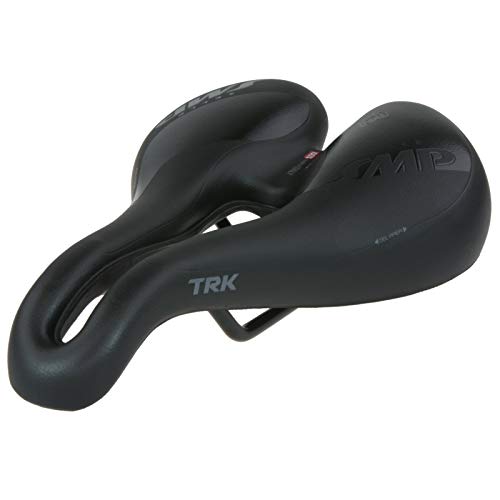 Selle SMP TRK Gel Saddle Black Large - Ergonomic Cycling Seat for Touring & City Rides