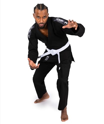 Venum First BJJ Gi - Black, Lightweight & Durable Martial Arts Uniform