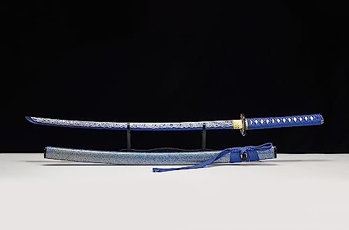 Kamaiwo 1045-Lanjinshuangse Handmade Japanese Katana Sword Full Tang Authentic Steel