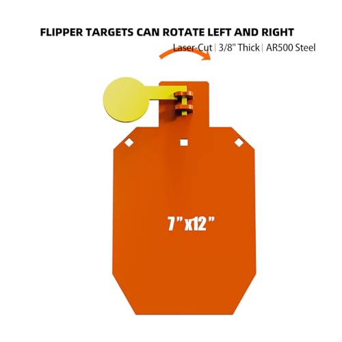 3/8" AR500 Hostage Reactive Shooting Target & 3-in-1 Stand Base