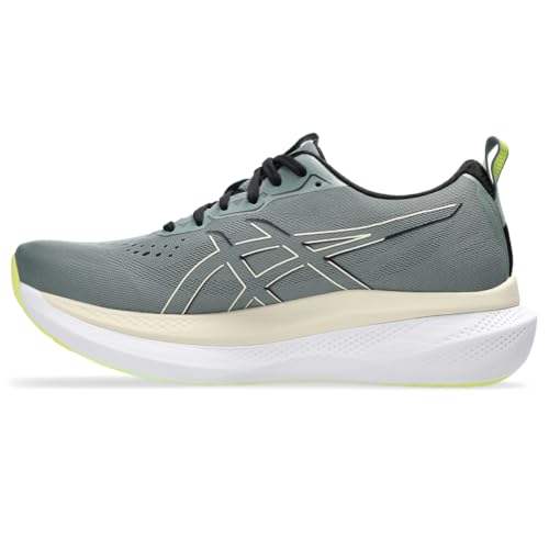 ASICS Men's Glideride Max Running Shoes - 11.5 Monument Blue & Vanilla
