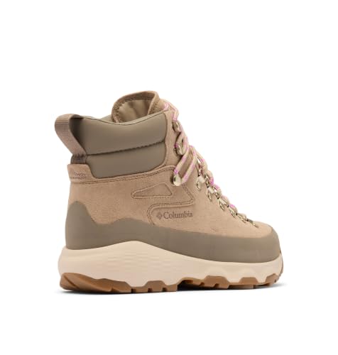 Waterproof Hiking Boots for Women - Columbia Newton Alpine PT Oxford Tan/Foxglove 7