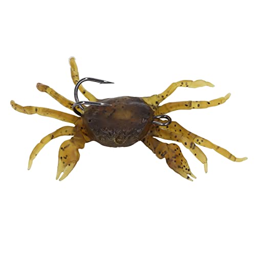 Artificial Crab Bait with Hooks - 8 Pcs Soft Lures for Freshwater & Saltwater Fishing