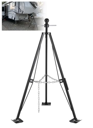 Swellisher 5th Wheel Gooseneck Tripod Stabilizer 5000lbs Load Adjustable Height 35-55" Heavy Duty RV Jack