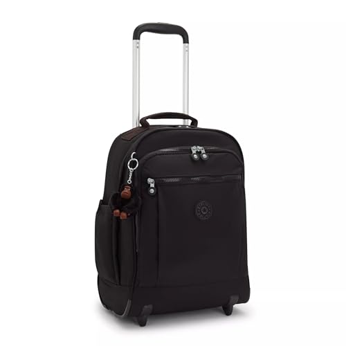 Kipling Women's Gaze Large Rolling Backpack - True Black, 8.25 x 17.25 x 12.25 inches