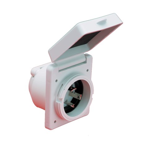 Marinco 30A 125V Shore Power Inlet with Locking & Safety Enclosure