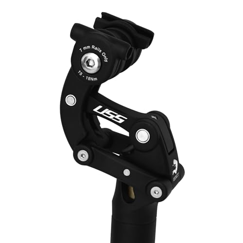 Suspension Seatpost 4-Links Structure with Micro Adjustment for Road Gravel MTB & E-Bikes 28.6mm - Soulvion