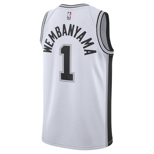 Youth San Antonio Spurs Wembanyama NBA Swingman Jersey White 8-12 Association Edition